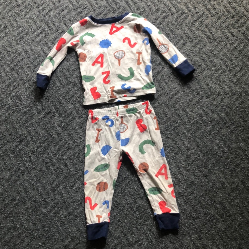 Carter's Red and Blue Pajama Set